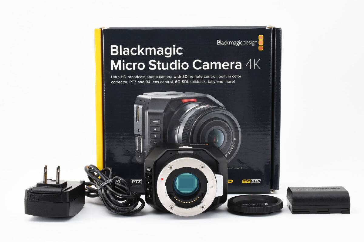 ★希少品★ブラックマジックデザイン Blackmagic Design Micro Studio Camera 4K MFT ボディ スタジオカメラ マイクロフォーサーズ #9633_画像1