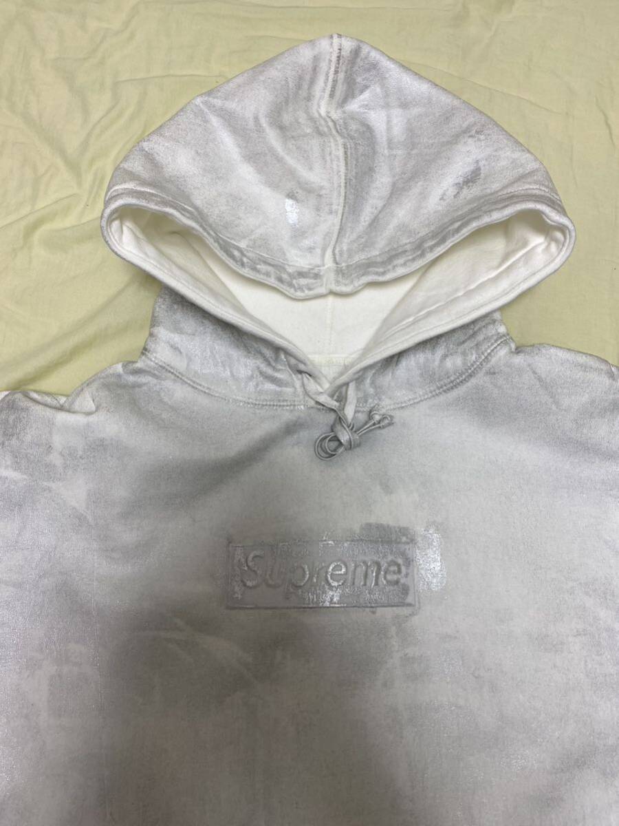 Foil Box Logo Hooded Sweatshirt White S size Supreme / MM6 Maison Margiela ’24S/S ★ シュプリーム メゾン マルジェラ ★ 新品_画像3