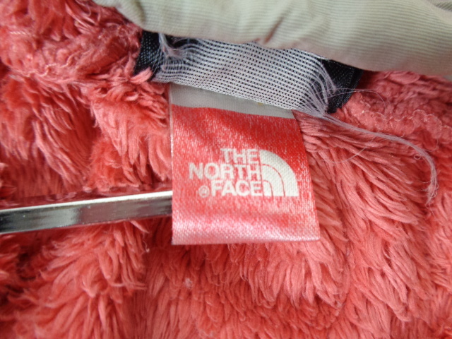 n53◆THE NORTH FACE ZIPUP FURRY FLEECE◆ザ・ノースフェイス ガールズ サイズXL グレー/ピンク ジップインジップシステム キッズ 6C_画像8