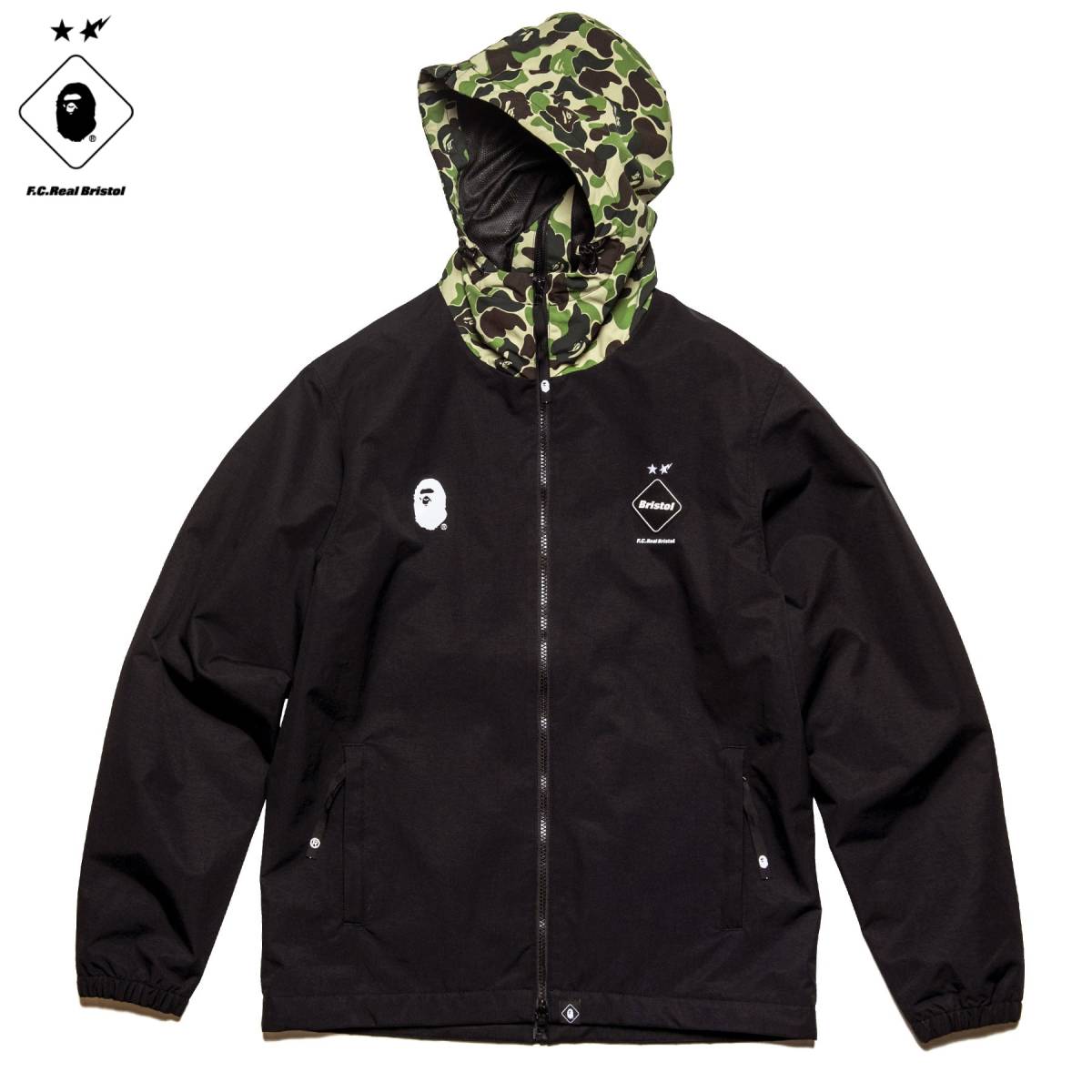 S■正規品■BAPE x FCRB SEPARATE PRACTICE JACKETジャケットA BATHING APE ベイプ エイプ BRISTOLブリストルSOPHソフ迷彩カモフラージュ_画像1