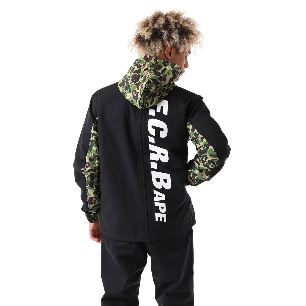 S■正規品■BAPE x FCRB SEPARATE PRACTICE JACKETジャケットA BATHING APE ベイプ エイプ BRISTOLブリストルSOPHソフ迷彩カモフラージュ_画像2