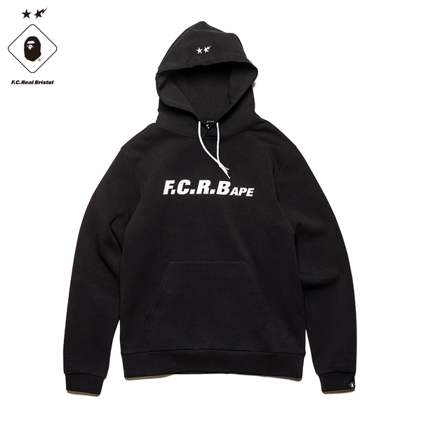 黒M□正規品□BAPE x FCRB TEAM HOODIEチームフーディー パーカー