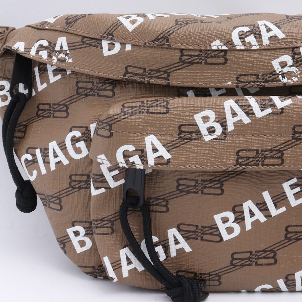 ★BALENCIAGA★ 713042 ベルトバック BALENCIAGA SIGNATURE BELTPACK ブラウン 713042 バレンシアガ