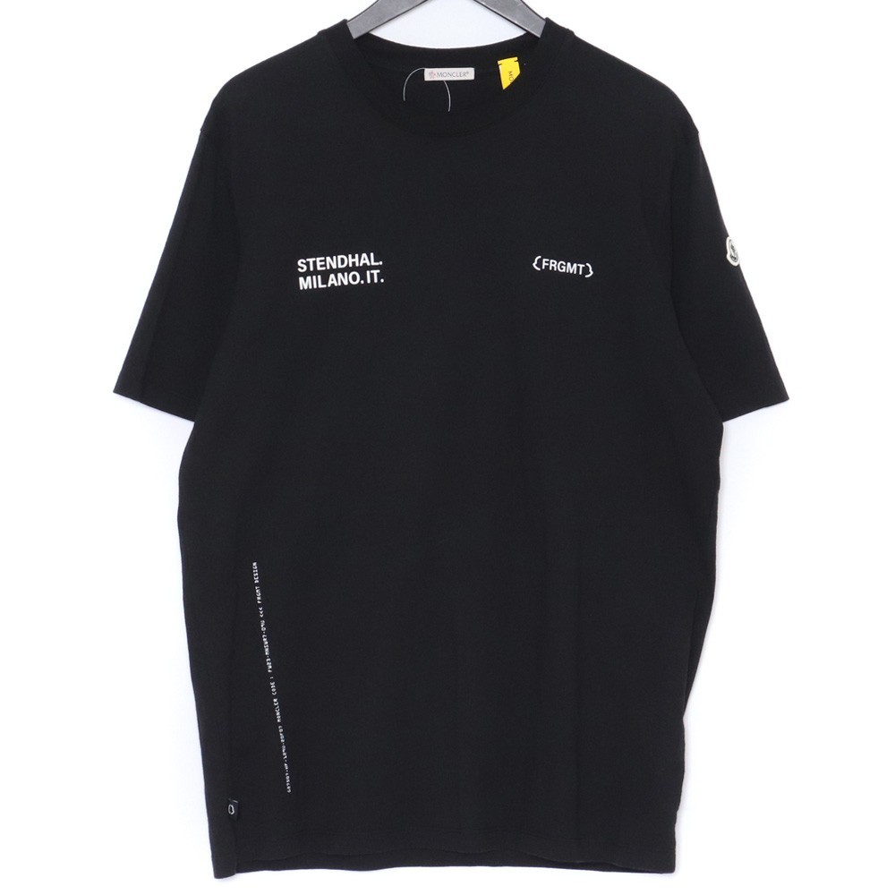 MONCLER GENIUS コットンロゴTシャツ M ブラック I209U8C00002 モンクレールジーニアス 半袖カットソー 藤原ヒロシ fragment フラグメント_画像1