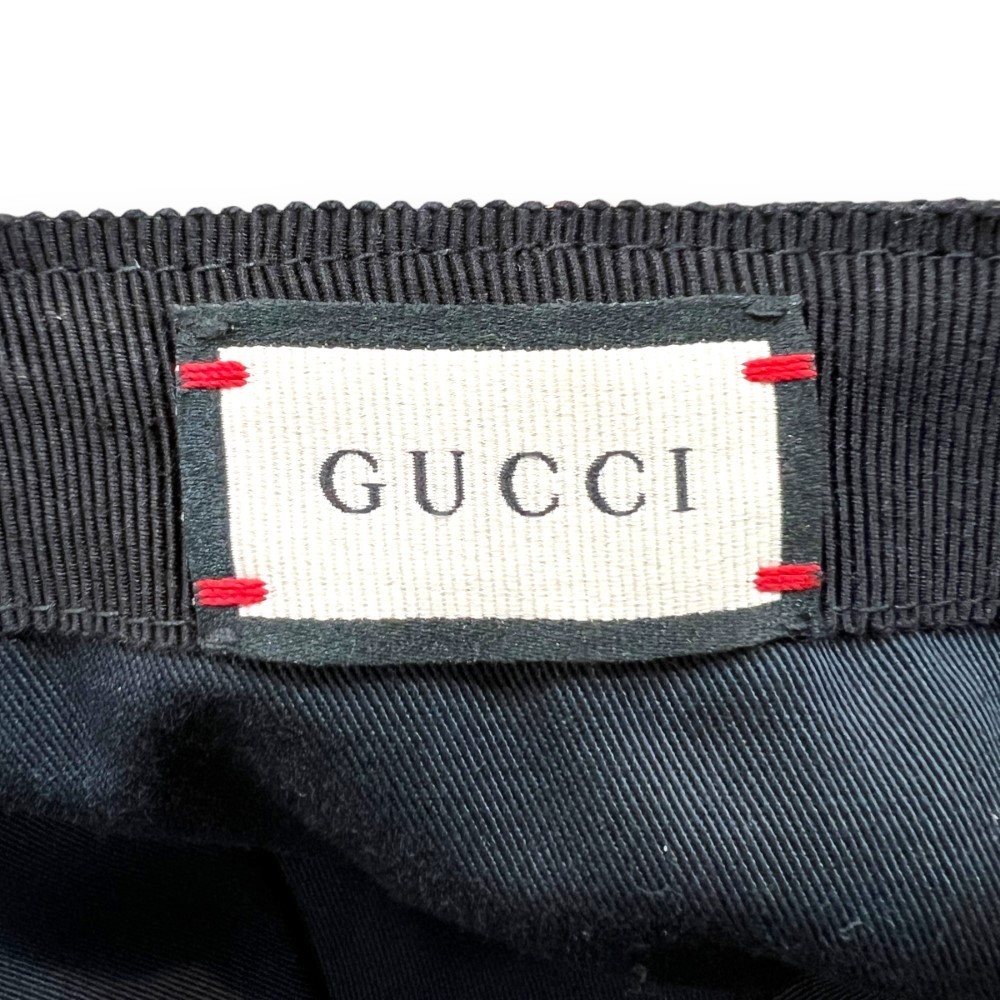 GUCCI オリジナルGGキャンバス ベースボールキャップ M ブラック 200035 KQWBG グッチ 帽子_画像5