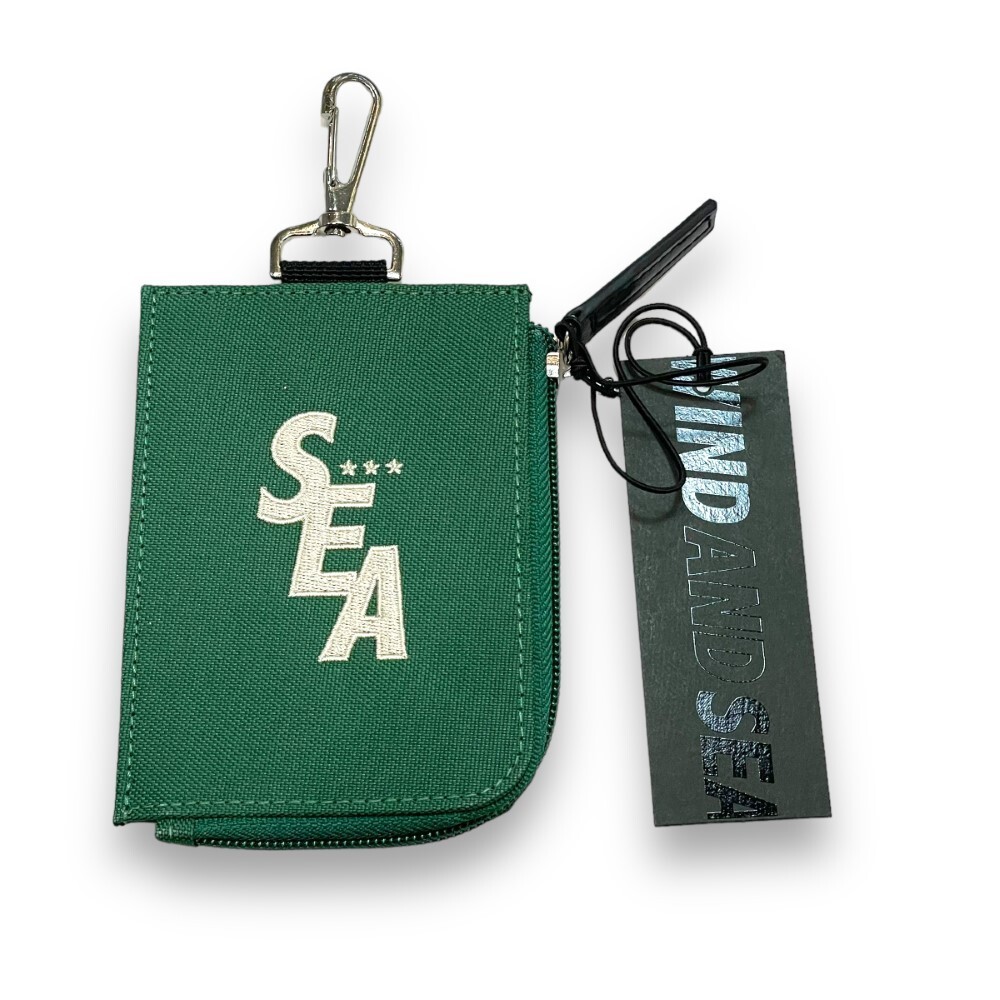 WIND AND SEA BE YOUTH CARD POUCH カードポーチ F グリーン WDS-BYT-RS-16 ウィンダンシー ケース_画像1