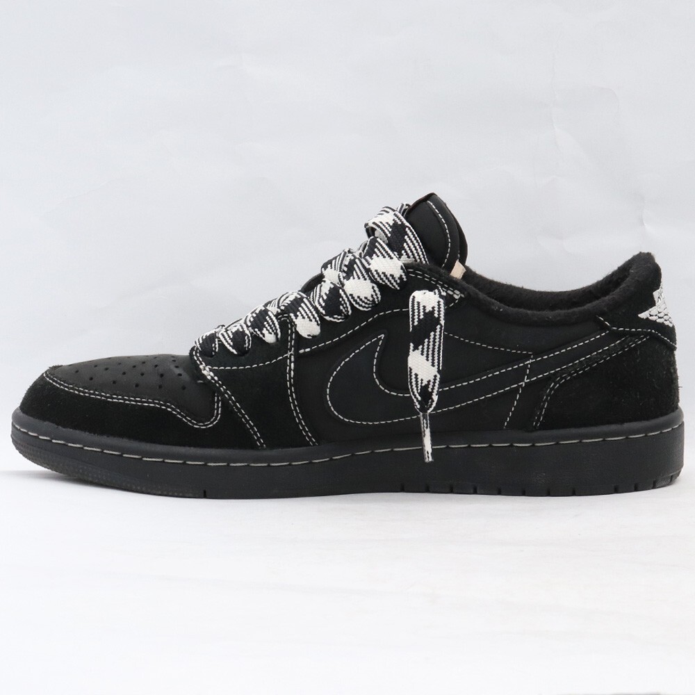 27cm NIKE × TRAVIS SCOTT Air Jordan 1 Low OG SP Black Phantom DM7866-001 ナイキ トラヴィススコット エアジョーダンワン ブラックの画像3