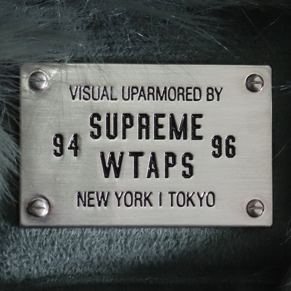 SUPREME × WTAPS 21AW Faux Fur Hooded Jacket Lサイズ グリーン SUPREME × WTAPS 21AW Faux Fur Hooded Jacket Lサイズ グリーン