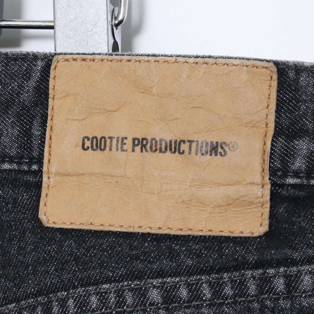 COOTIE ワイドデニムパンツ XLサイズ ブラック クーティ wide denim pants_画像5