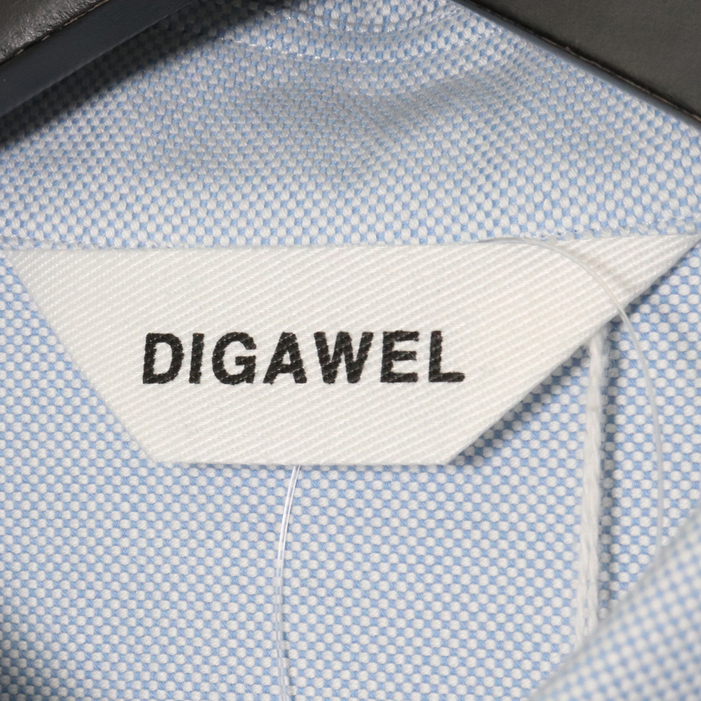 未使用 DIGAWEL Shirt (generic) HEAVY-OX SAX サイズ1 DWVA027 ディガウェル ヘビーオックス 長袖シャツ ブルー_画像4