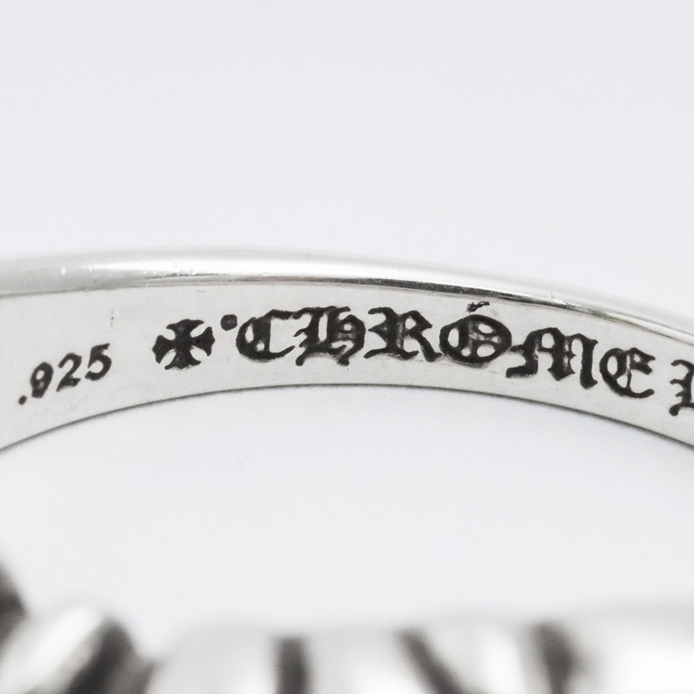 23号 CHROME HEARTS ハーフK&Tリング シルバー クロムハーツ HALF KT RING 指輪_画像8