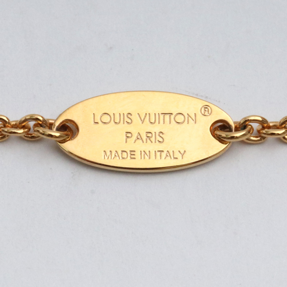 LOUIS VUITTON コリエ LVアイコニック ラインストーン ゴールド ネックレス M00596 ルイヴィトン_画像7