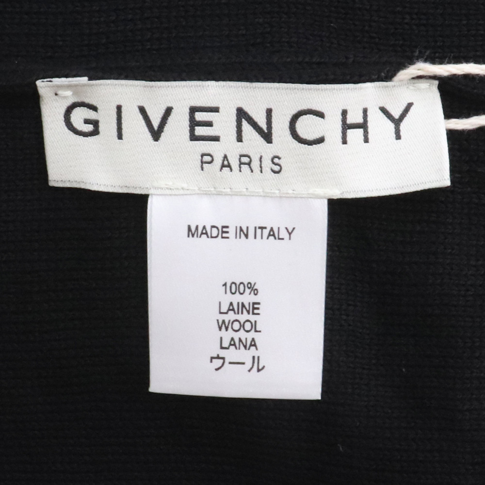 未使用 GIVENCHY ウール ニットキャップ ブラック ジバンシー ビーニー ロゴ_画像4