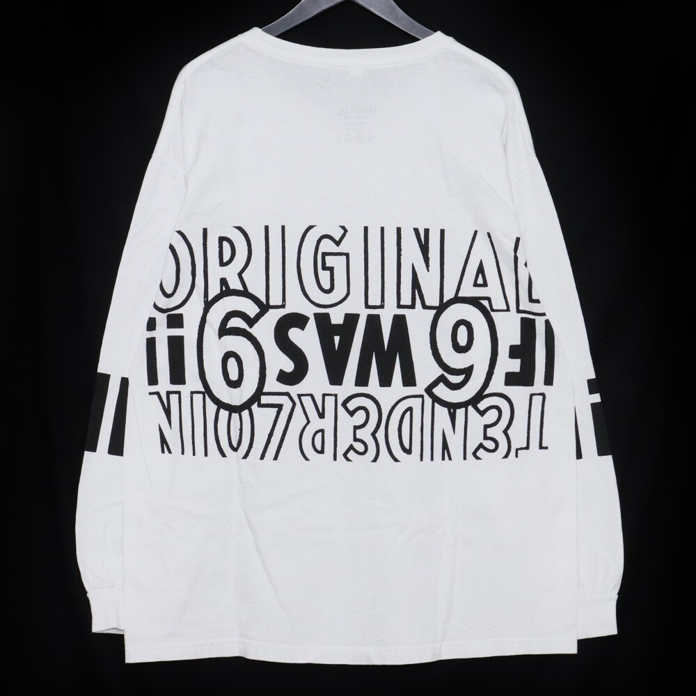 TENDERLOIN 22SS LONG SLEEVE TEE 3A XLサイズ ホワイト テンダーロイン ロングスリーブTシャツ プリント 長袖カットソー_画像4