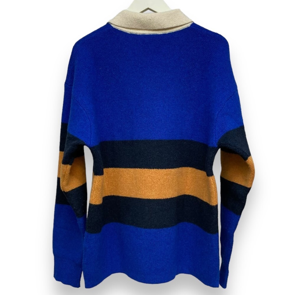 PATAGONIA 23AW Recycled Wool-Blend Rugby Sweater リサイクル・ウールブレンド・ラグビー・セーター L ブルー 50900FA23 パタゴニア_画像2