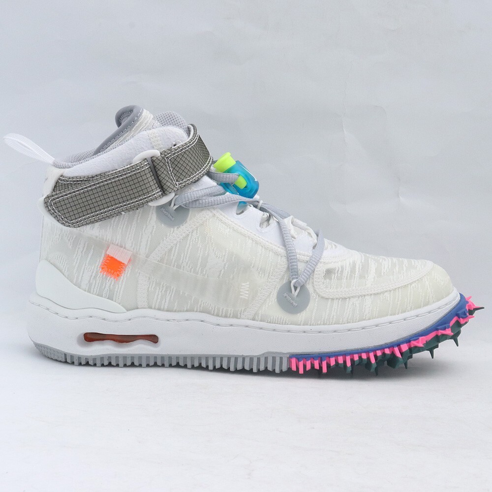 26cm NIKE × OFF-WHITE Air Force 1 Mid White DO6290-100 ナイキ オフホワイト エアフォース1 ミッド ホワイト ハイカットスニーカー_画像2