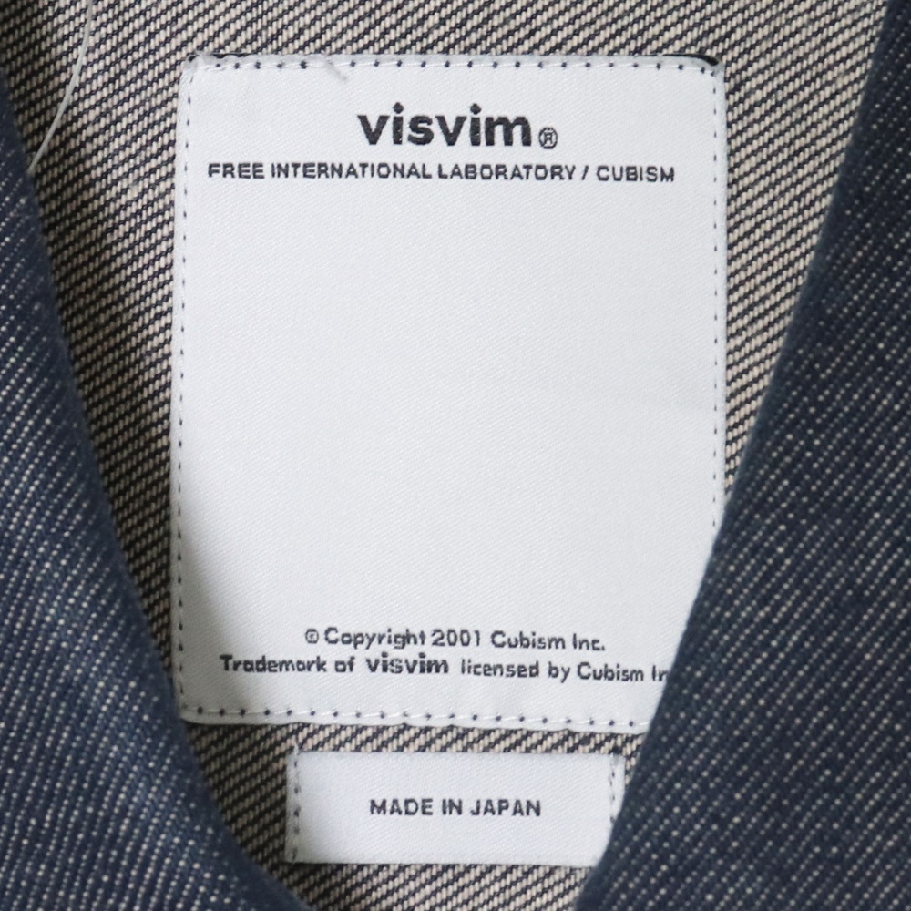 VISVIM 101 JKT UNWASHED サイズ2 インディゴ 0116305006001 ビズビム トラッカージャケット_画像4