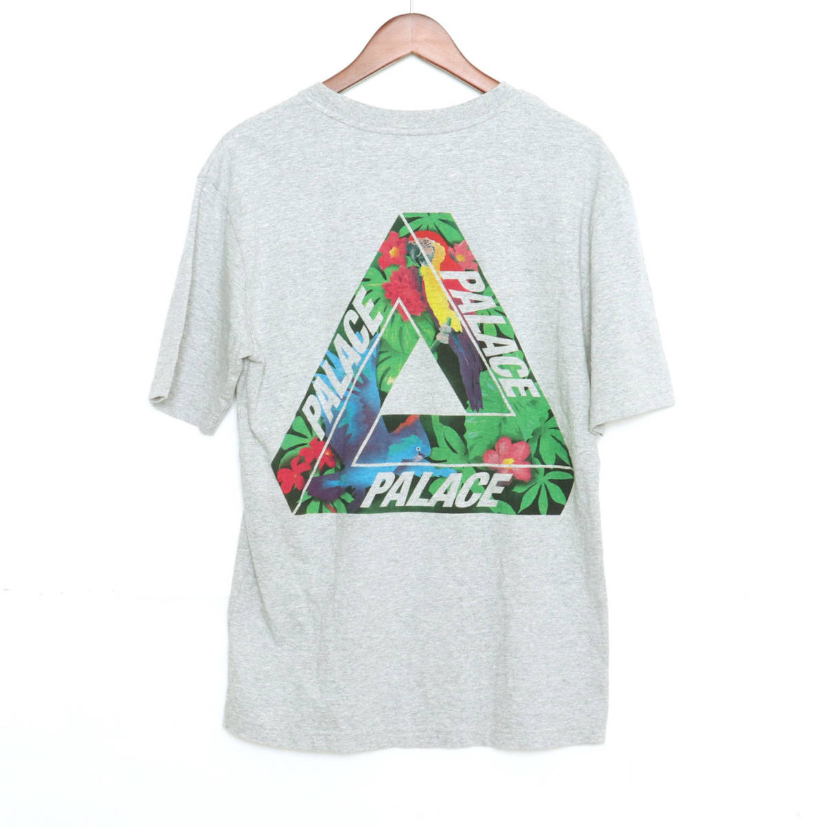 パレス PALACE バックプリントTシャツ 半袖Tシャツ グレー S /U_画像2