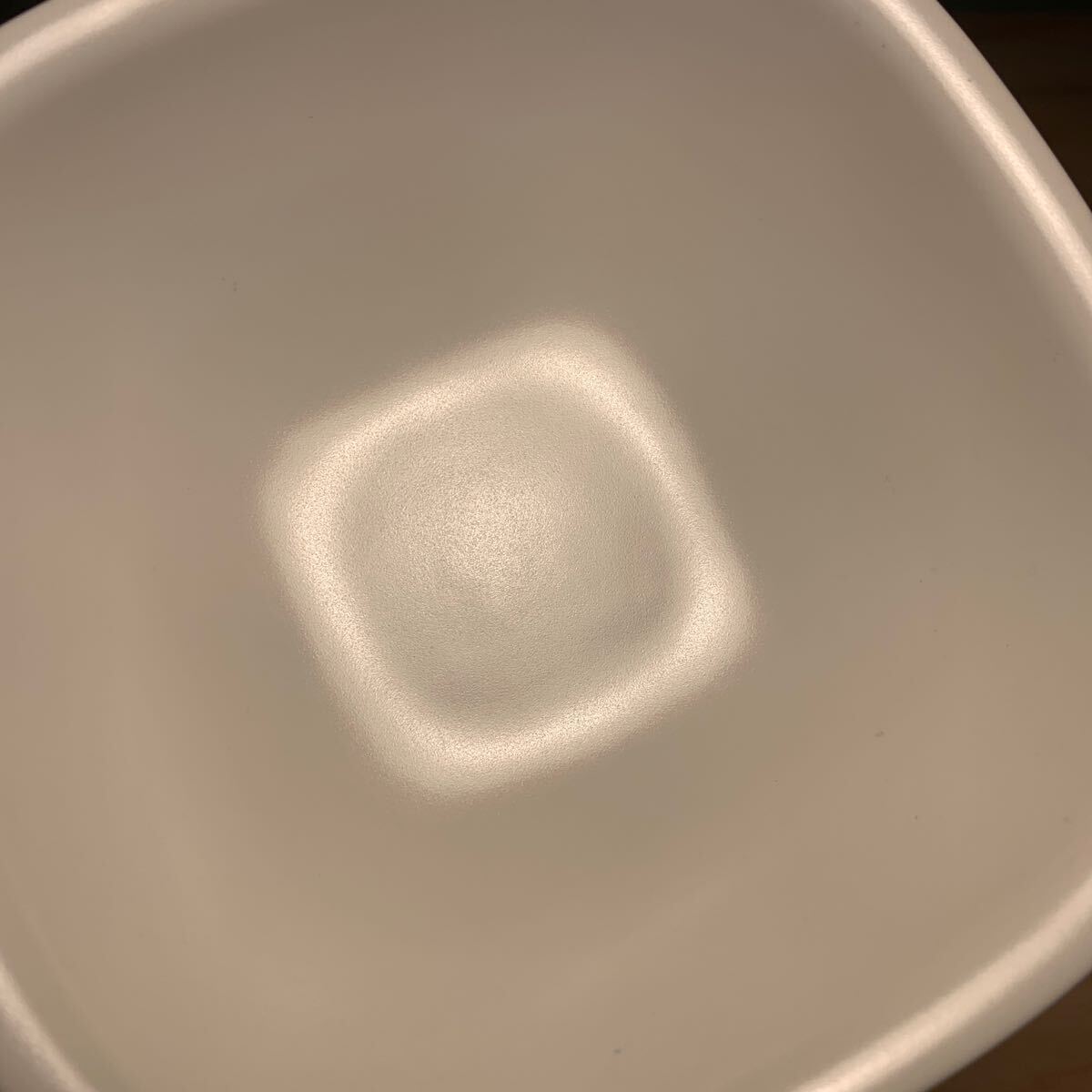 未使用 柳宗理 セラミックボウル 2個セット 白 白黒の食器シリーズ スクエア型 皿 ボウルの画像5