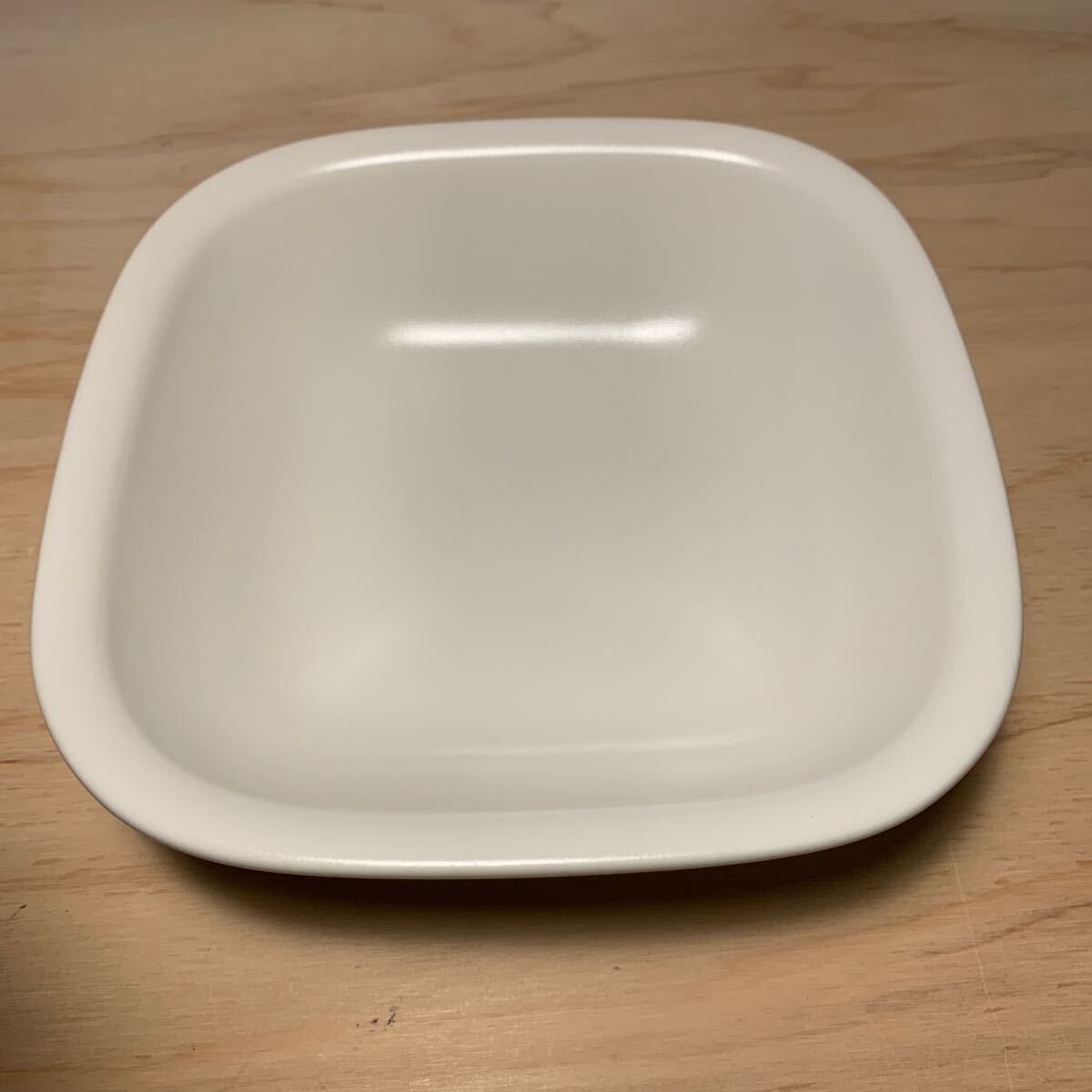 未使用 柳宗理 セラミックボウル 2個セット 白 白黒の食器シリーズ スクエア型 皿 ボウルの画像3