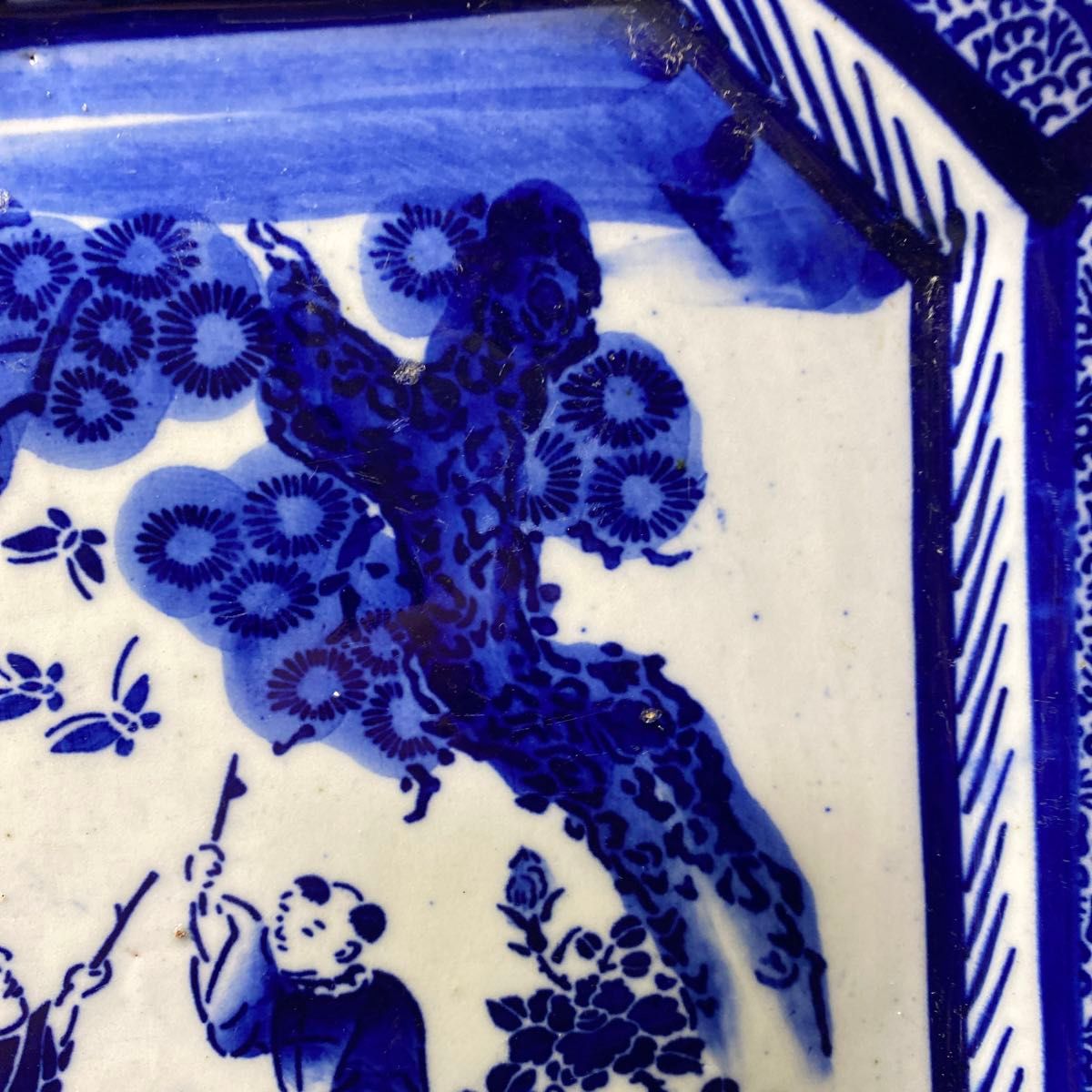 骨董 古伊万里 染付 角皿 伊万里 印判 時代物 飾皿|Yahoo 骨董 古伊万里 染付 角皿 伊万里 印判 時代物 飾皿|Yahoo