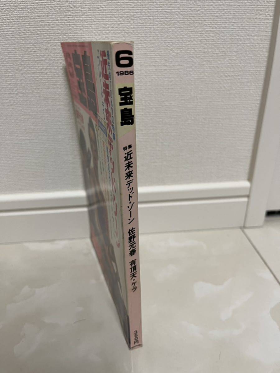 宝島 昭和61年6月1日 特集 近未来デッド・ゾーン 佐野元春 有頂天・ケラ 中古_画像3