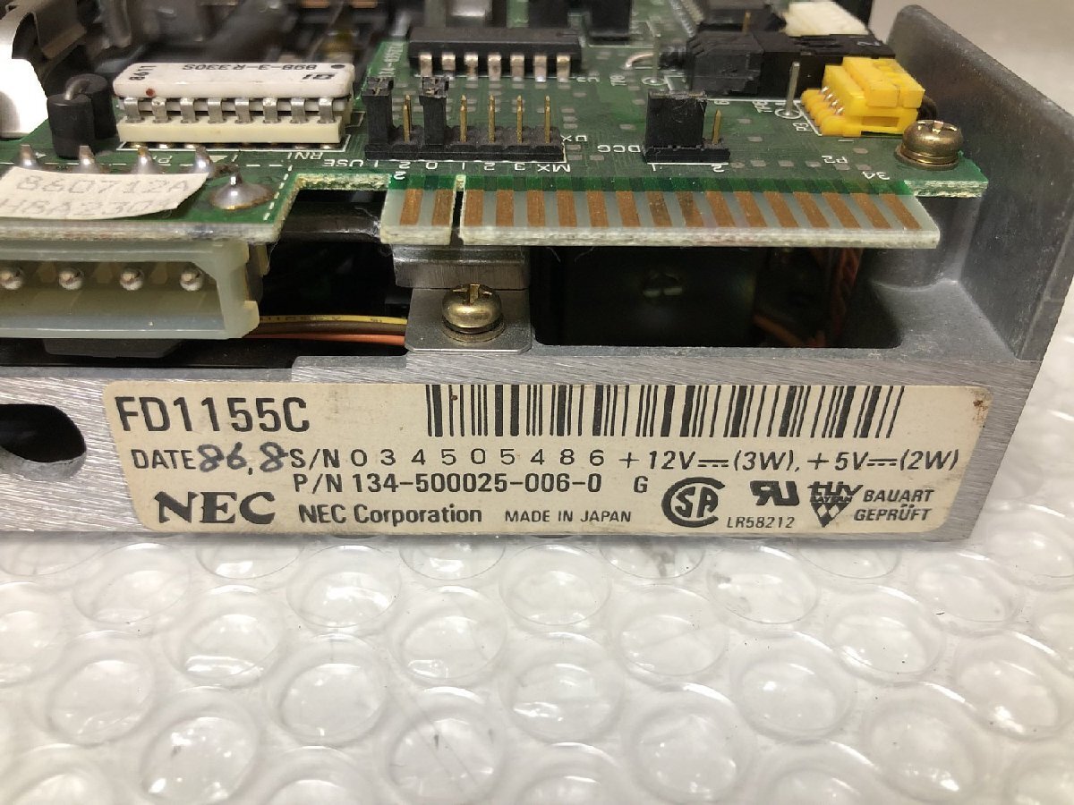 【送60サイズ】未チェックジャンク扱い NEC FD1155C PC-98など用FDD_画像4