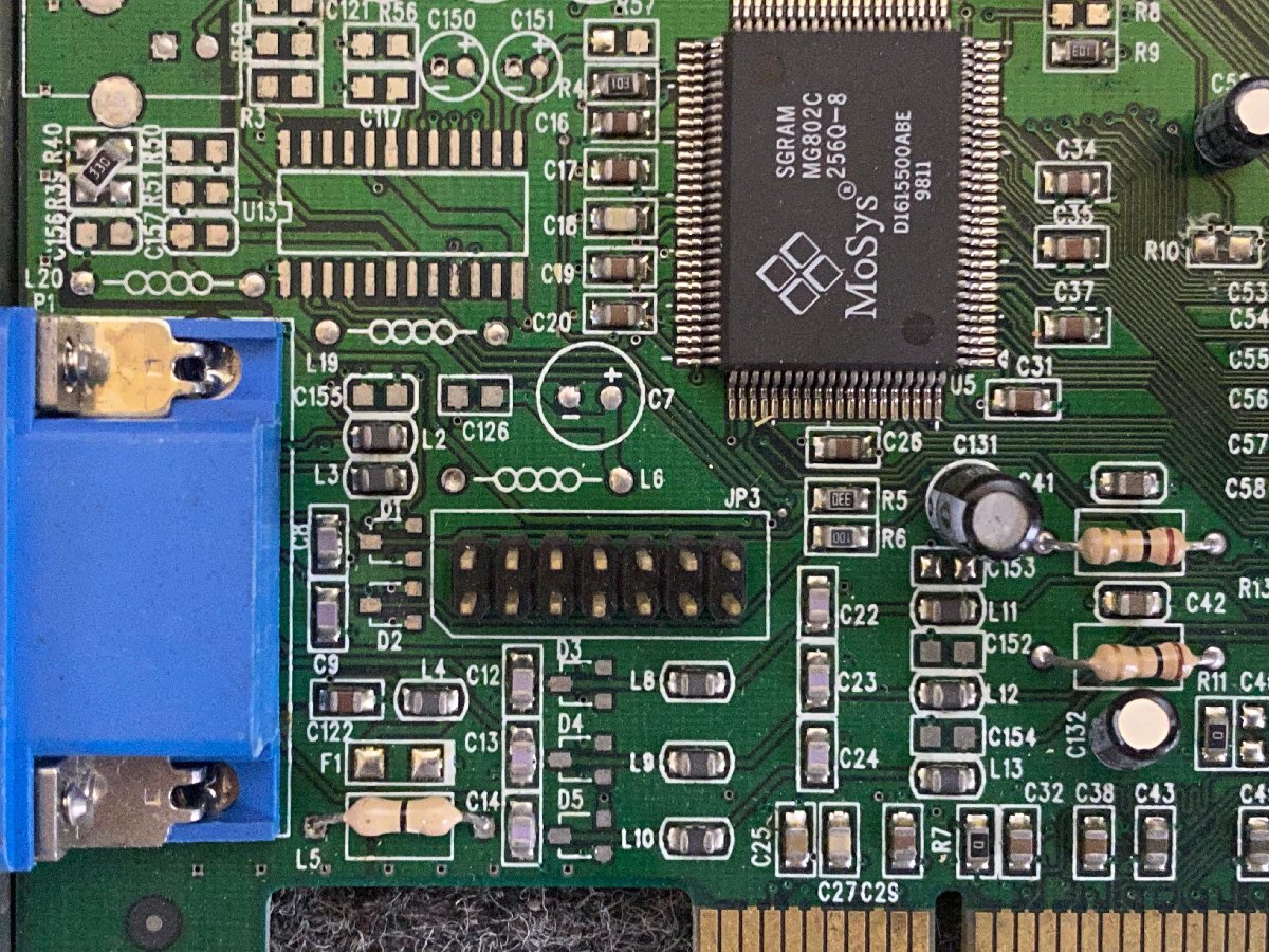 【送ゆうパケ250円】nVIDIA　VGA-300S REV:2.0　RIVA128/ZX搭載 PCIバス用グラフィックボード ※未チェック_画像6