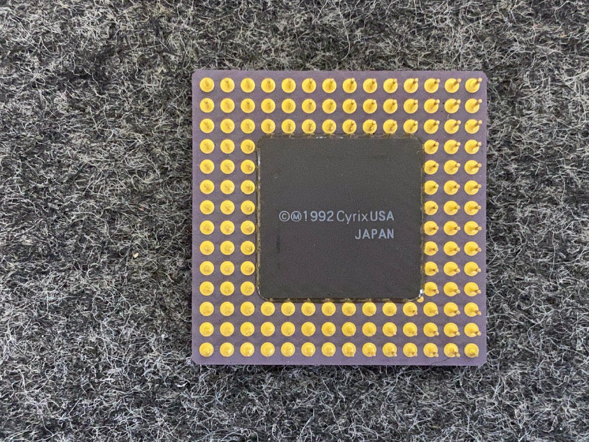 【送ゆうパケ250円】 Cyrix　Cx486DLC-25GP　25MHz/386DX互換CPU ※未チェック_画像3