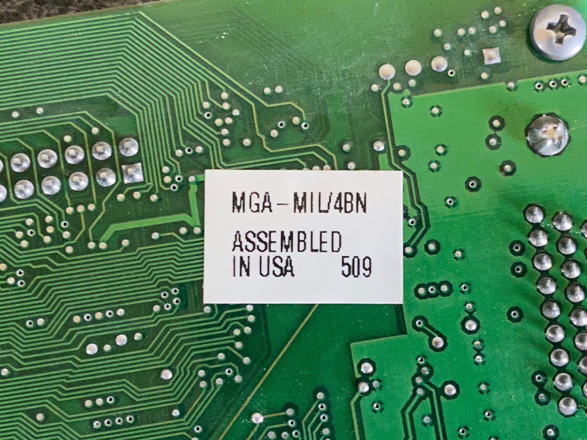 【送ゆうパケ250円】Matrox Millennium MGA-MIL/4BN PCIバス用グラフィックカード ※未チェックの画像9