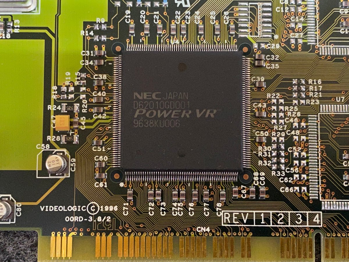 【送ゆうパケ250円】NEC HS-PVR(EL) 75E64969A PowerVR PCX1搭載 PCIバス3Dグラフィックアクセラレータボード ※未チェックの画像4