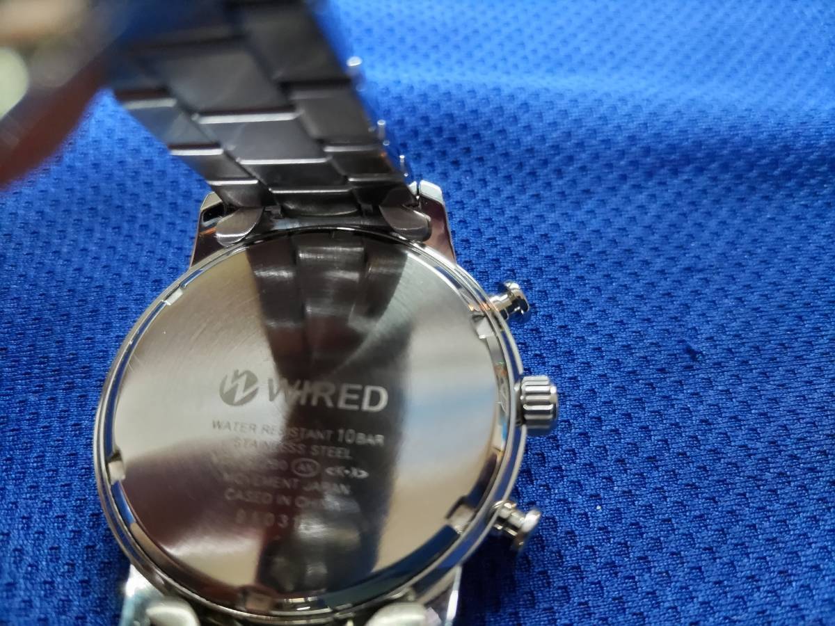 【美品】SEIKO WIRED セイコー　ワイアード　VD53-KZB0 AGAT414 電池新品　クリーニング済　_画像7