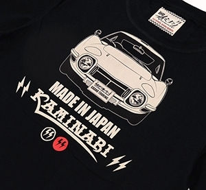 カミナリ雷/トヨタ2000GT/Tシャツ/黒/S/kmt-191/エフ商会/テッドマン/カミナリモータース_画像3