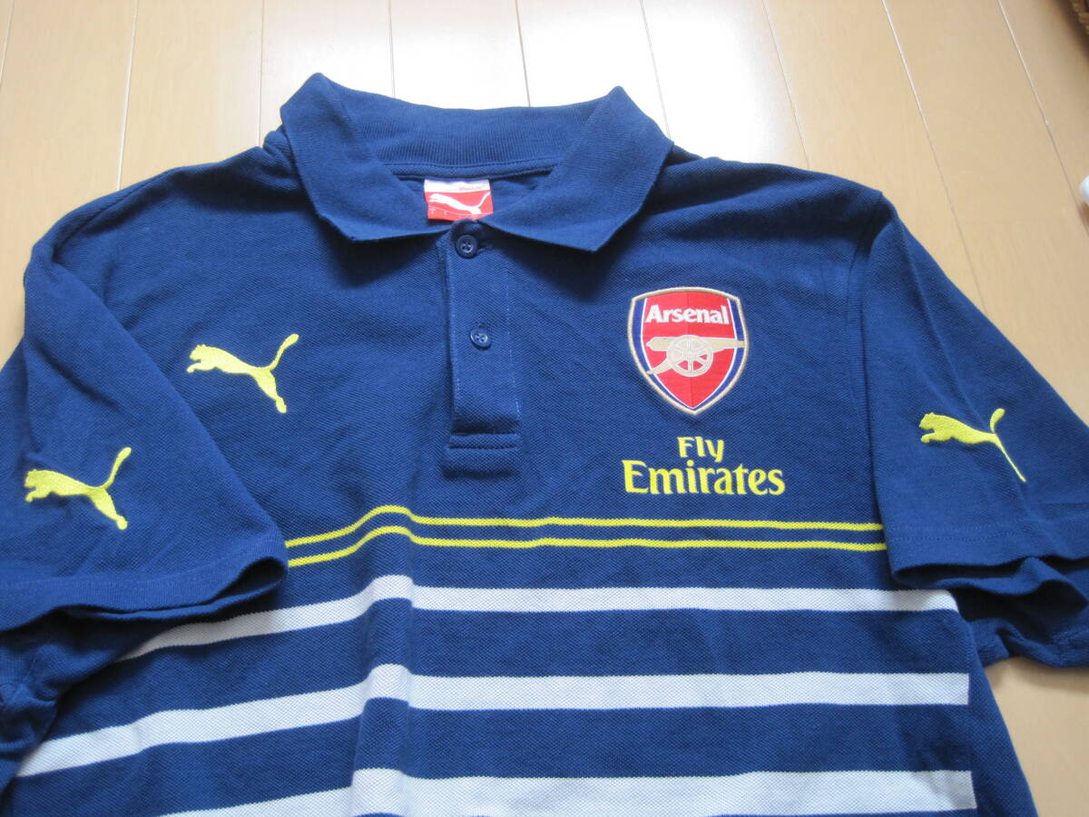 ２枚セット　PUMA プーマ Arsenal アーセナル　ポロシャツ 　Lサイズ　　トルコ製_画像3