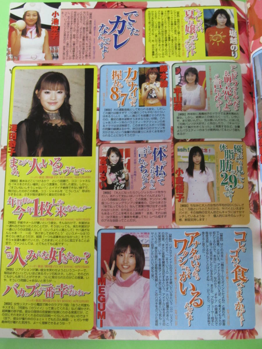 ヤフオク 深田恭子堀越のり小池栄子平山綾小倉優子宮前る