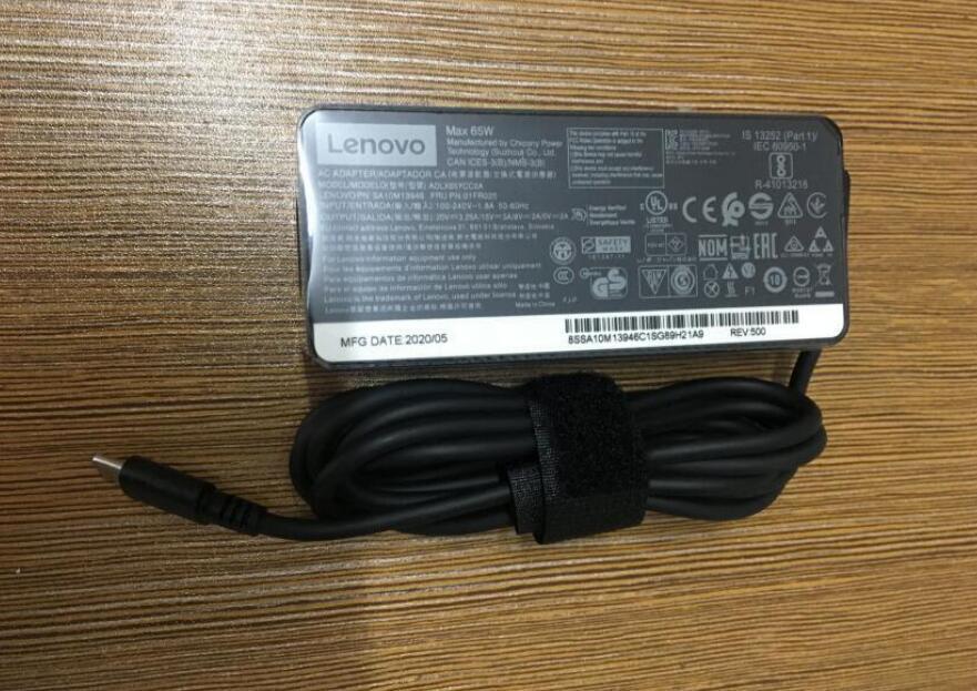 新品 Lenovo ThinkPad E480 E485 E580 E585 E490 E490s E590 Laptop Type-C 電源 ACアダプター 充電器 20V 3.25A 65W ACコード付属の画像6