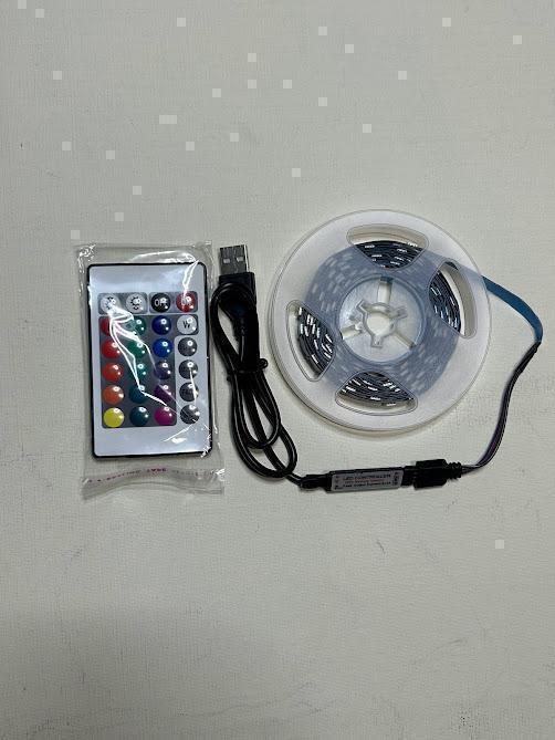 LEDテープライト 4ｍ USB 16色発光 カラフル リモコン操作 電池付き ライト 高輝度 間接照明 リモコン付 イルミネーション_画像7
