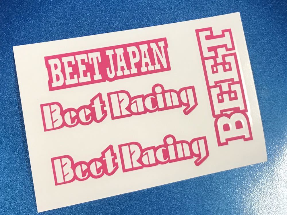 BEET カスタム デカール カッティングステッカー ピンク_画像1