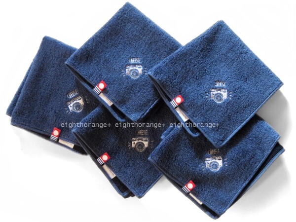  new goods * now . towel * towel handkerchie * camera *5 sheets * smoky blue * reversible color * embroidery *.. tag * now . towel recognition tag *5,500 jpy minute 