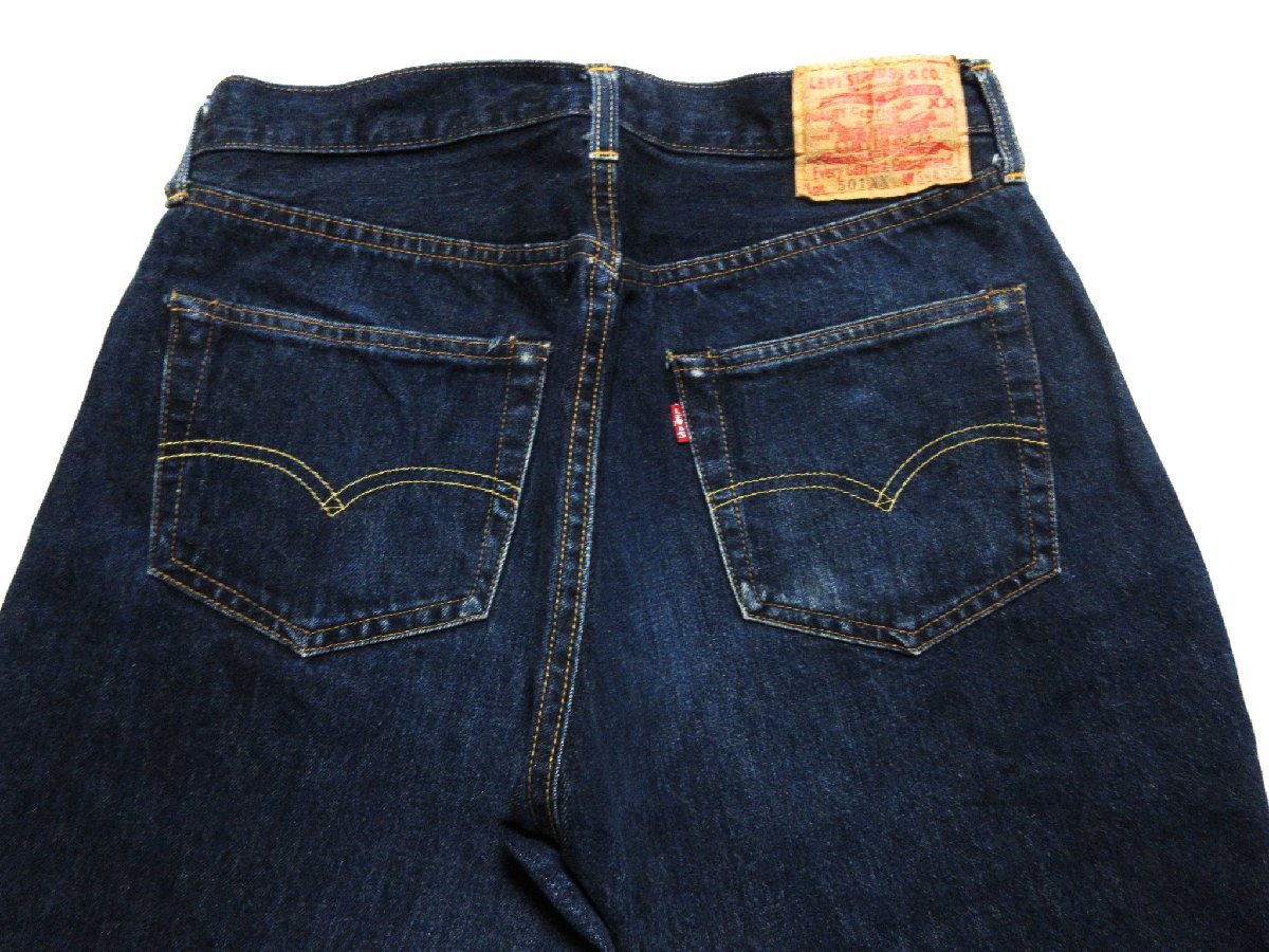 濃紺美品 LVC LEVI'S リーバイス 501XX (501-0003)/ジーンズ/デニム/W34/米国/バレンシア/555/ヴィンテージ/レプリカ/復刻_画像4