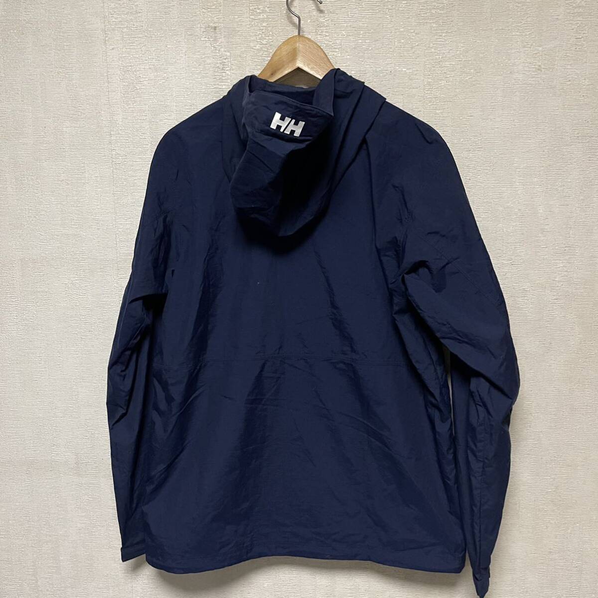 HELLY HANSEN ヘリーハンセン ナイロン ベルゲン ジャケット マウンテンパーカー Ｌ 紺_画像2