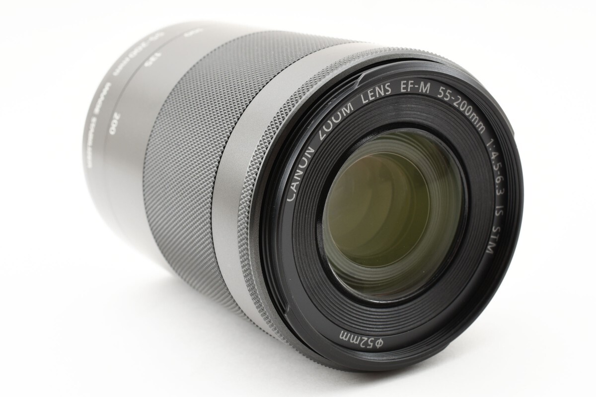 Canon EF-M 55-200mm F/4.5-6.3 IS STM ブラック キヤノン 交換レンズ_画像4