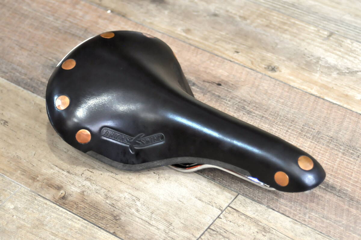 BROOKS/SWIFT LEATHER SADDLE/ブルックス/スウィフトサドル/レザー/革/ブラック/イギリス製/イングランド/ピストバイク/SURLY/CINELLI_画像3