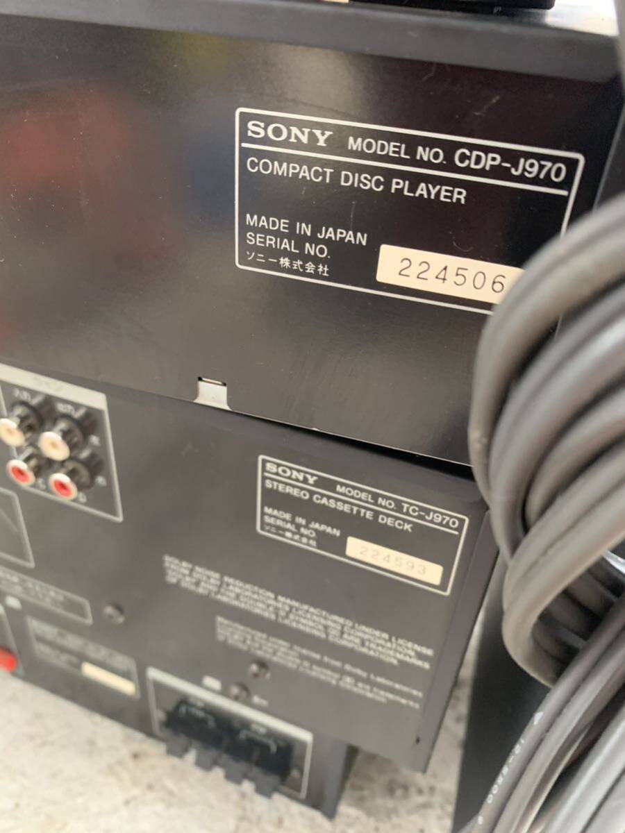 ソニー SONY システムコンポ CD カセット tcj970 cdp-j970 sa-j970av_画像6