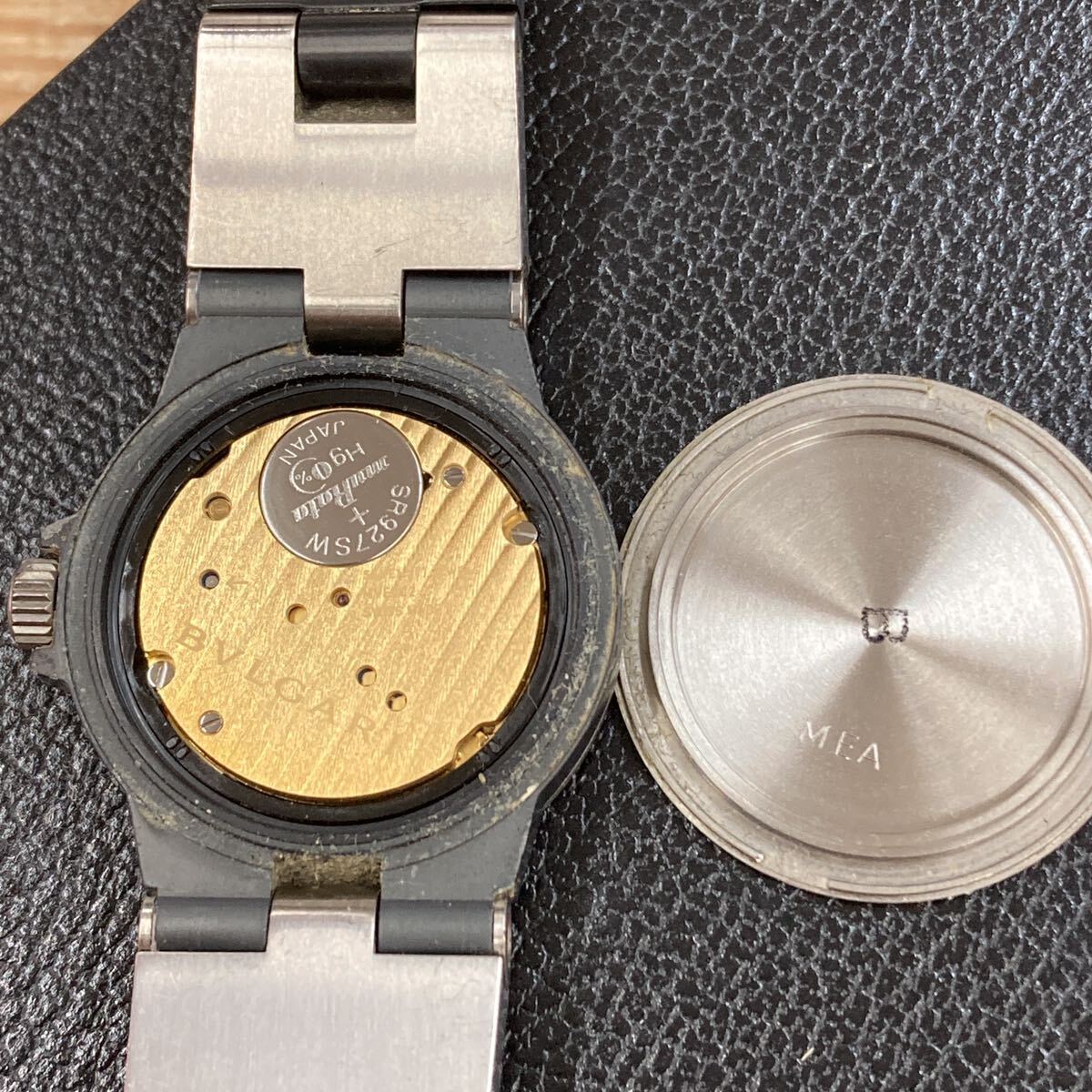 ★BVLGARI ブルガリ TI32TA 腕時計 クォーツ ディアゴノ チタニウム の画像10