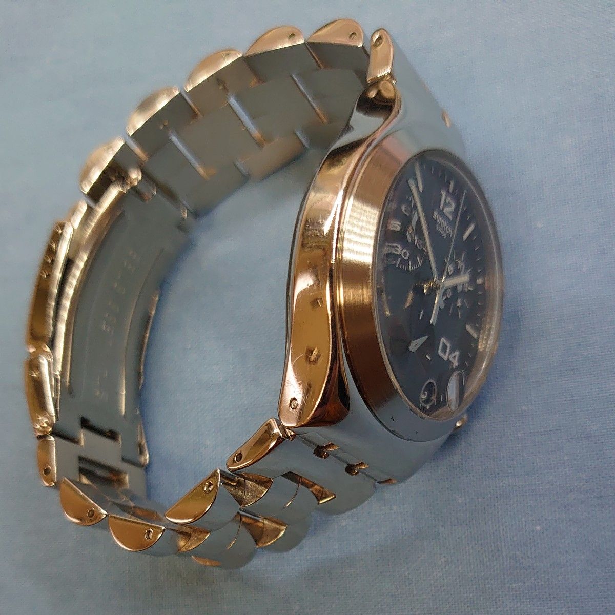 swatch irony クロノグラフ 黒文字盤 希少 動作品 スウォッチ swatch irony クロノグラフ 黒文字盤 希少 動作品 スウォッチ