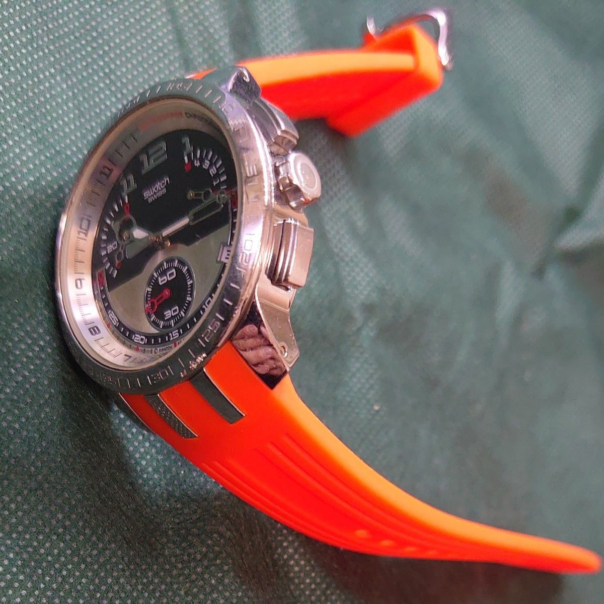 swatch レトログラード クロノグラフ ラバーベルト 動作品 swatch レトログラード クロノグラフ ラバーベルト 動作品