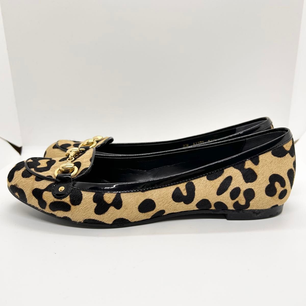 【美品】DIANA ダイアナ ハラコ レオパード フラットシューズ 24.5 DIANA フラットシューズ ハラコ ヒョウ柄 24 5cm|Yahoo!フリマ