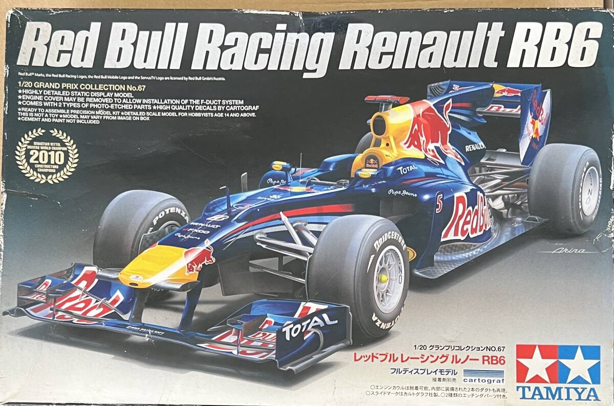 1/20 タミヤ製　レッドブルレーシング　ルノーRB6 2010 お手付き品　F1_画像1