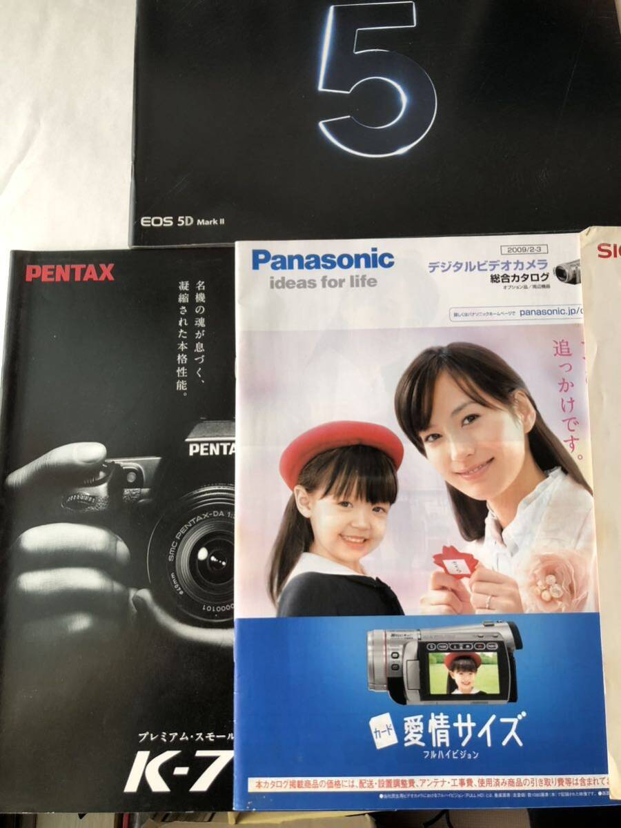 * Canon SONY PENTAX Panasonic SIGMA Mamiya single‐lens reflex camera etc. 2000 period catalog pamphlet set / Canon Canon Mamiya 